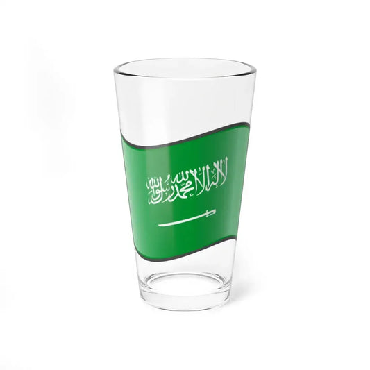 Nuvola Saudi flag (Saudi Arabia) Pint Glass 16oz 16oz - Go Mug Yourself