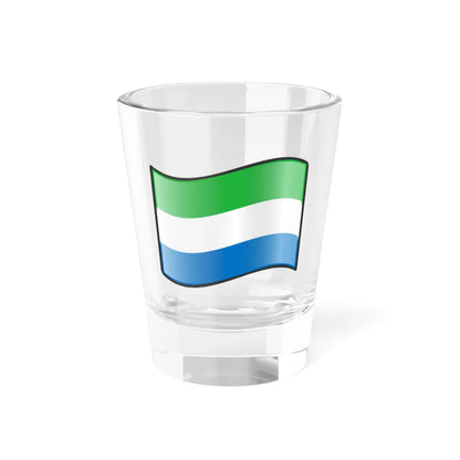 Nuvola Sierra Leonean flag (Sierra Leone) Shot Glass 1.5oz 1.5oz - Go Mug Yourself
