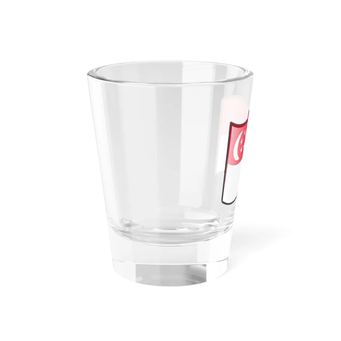 Nuvola Singaporean flag (Singapore) Shot Glass 1.5oz - Go Mug Yourself