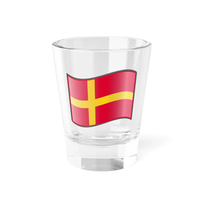 Nuvola Skaaneland flag (Sweden) Shot Glass 1.5oz 1.5oz - Go Mug Yourself