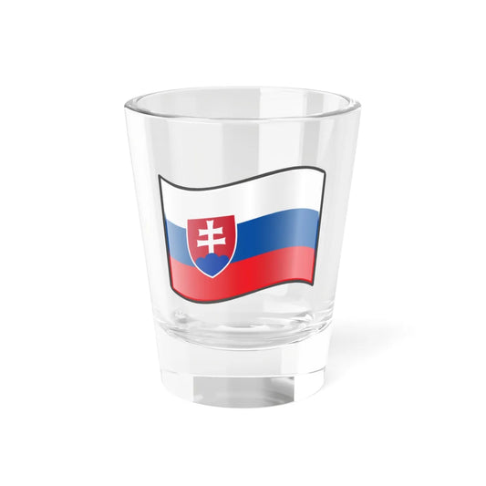 Nuvola Slovakian Flag (Slovakia) Shot Glass 1.5oz 1.5oz - Go Mug Yourself