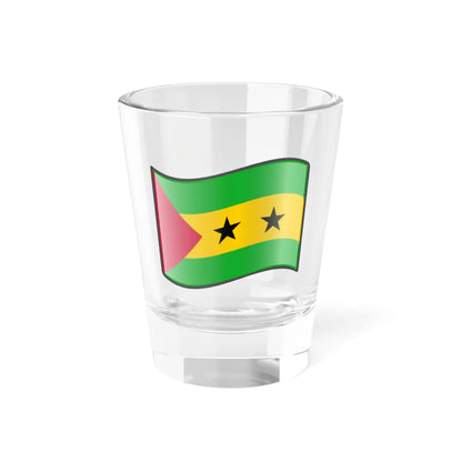 Nuvola São Tomé and Príncipe flag Shot Glass 1.5oz 1.5oz - Go Mug Yourself