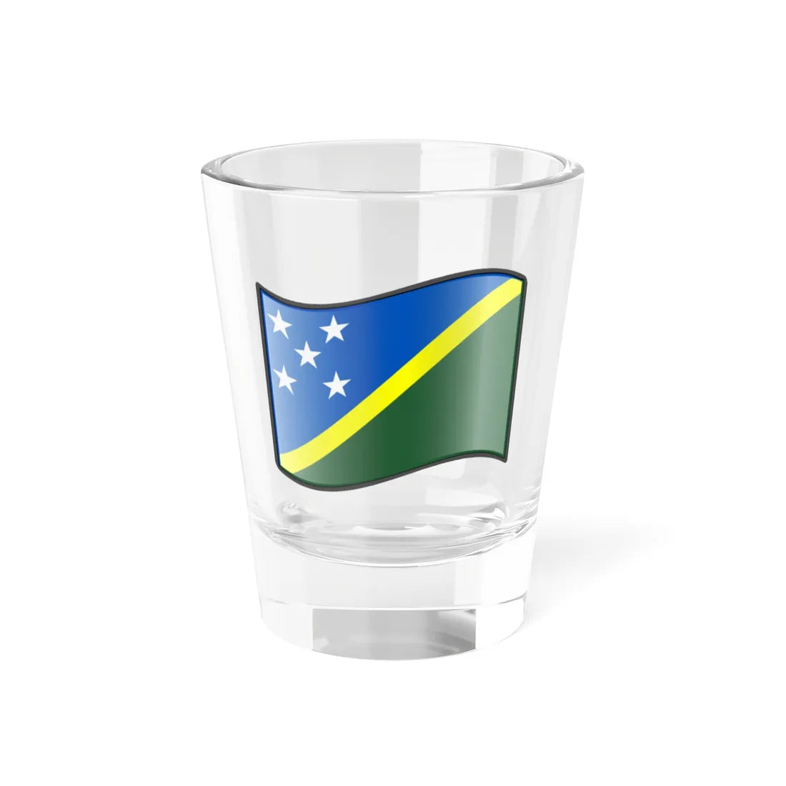 Nuvola Solomon Islands flag (Solomon Islands) Shot Glass 1.5oz - Go Mug Yourself