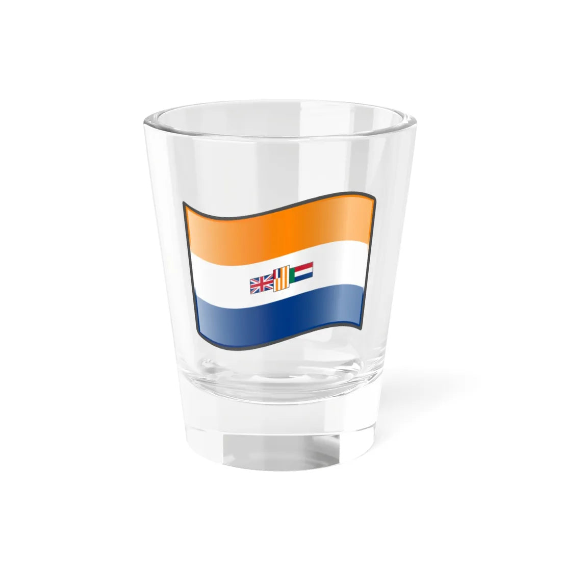 Nuvola South African flag 1928 (South Africa) Shot Glass 1.5oz - Go Mug Yourself