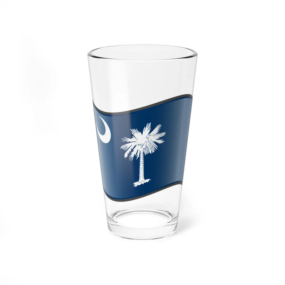 Nuvola South Carolina flag (United States) Pint Glass 16oz 16oz - Go Mug Yourself