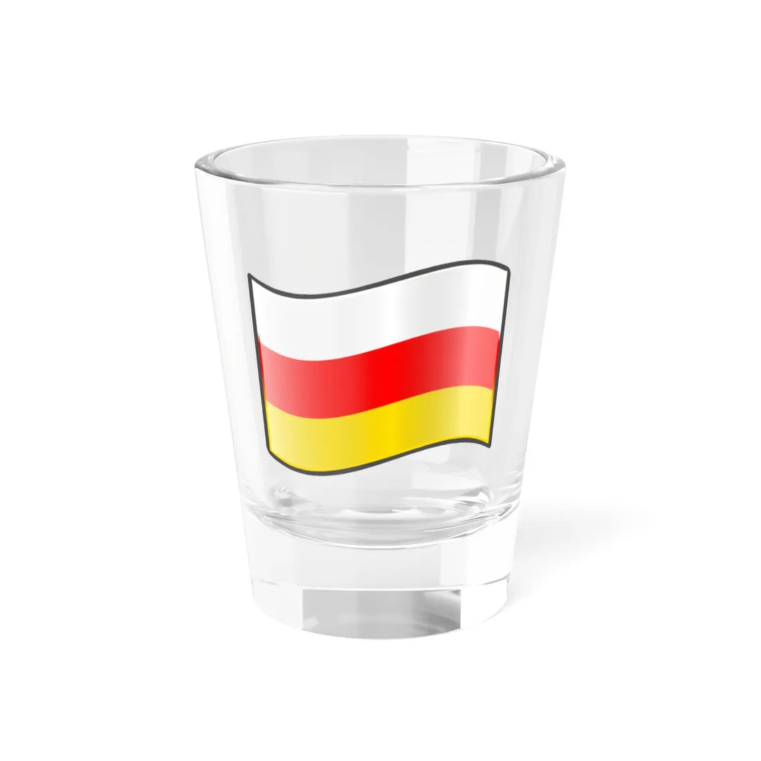 Nuvola South Ossetian flag Shot Glass 1.5oz 1.5oz - Go Mug Yourself