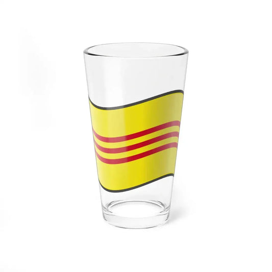 Nuvola South Vietnam flag (Vietnam) Pint Glass 16oz 16oz - Go Mug Yourself