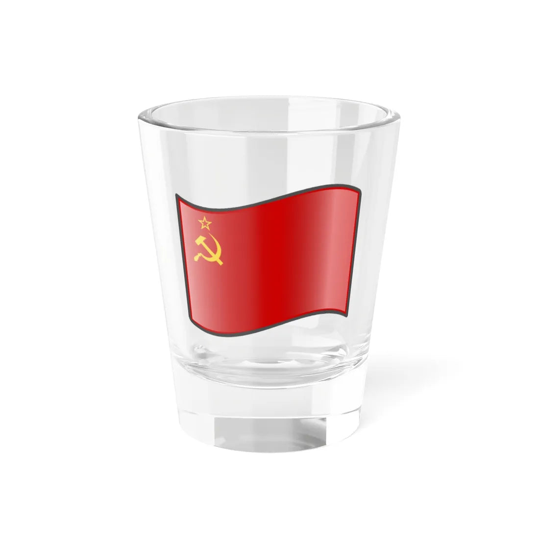 Nuvola Soviet flag (Soviet Union) Shot Glass 1.5oz 1.5oz - Go Mug Yourself