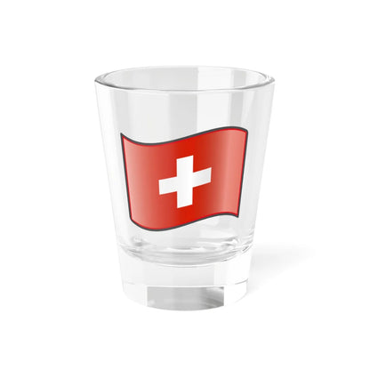 Nuvola Swiss flag (Switzerland) Shot Glass 1.5oz 1.5oz - Go Mug Yourself