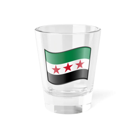 Nuvola Syria flag 1932-1958 and 1961-1963 (Syria) Shot Glass 1.5oz 1.5oz - Go Mug Yourself