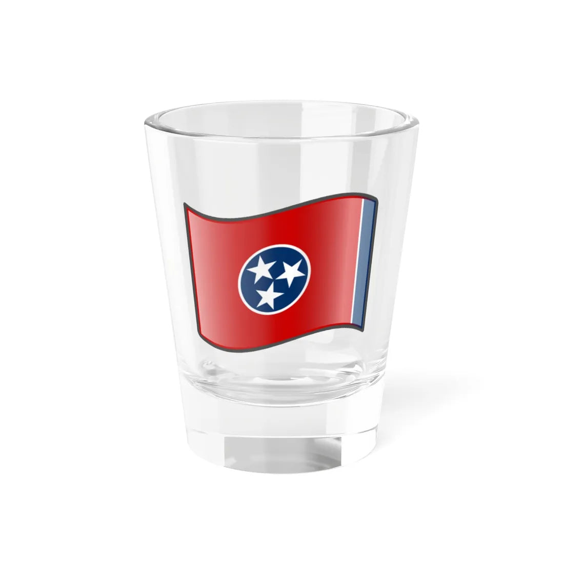 Nuvola Tennessee flag (United States) Shot Glass 1.5oz 1.5oz - Go Mug Yourself