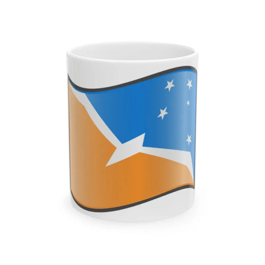 Nuvola Tierra del Fuego flag (Argentina) White Coffee Mug 11oz - Go Mug Yourself