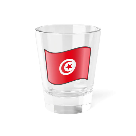Nuvola Tunisian flag (Tunisia) Shot Glass 1.5oz 1.5oz - Go Mug Yourself
