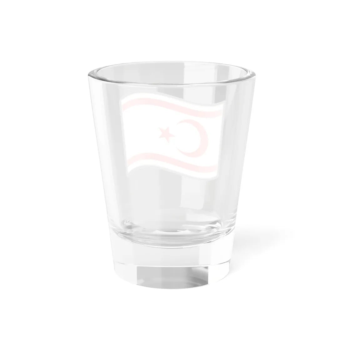 Nuvola Turkish Cypriot flag (Cyprus) Shot Glass 1.5oz - Go Mug Yourself