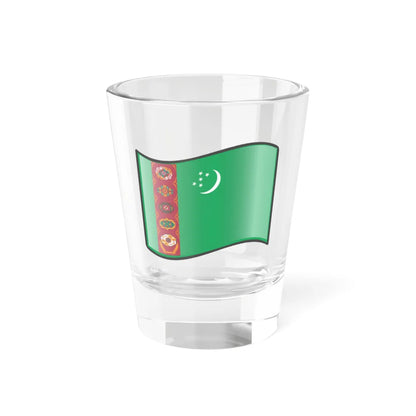 Nuvola Turkmen flag (Turkmenistan) Shot Glass 1.5oz 1.5oz - Go Mug Yourself