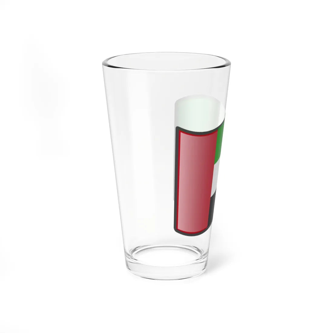 Nuvola UAE flag (United Arab Emirates) Pint Glass 16oz - Go Mug Yourself