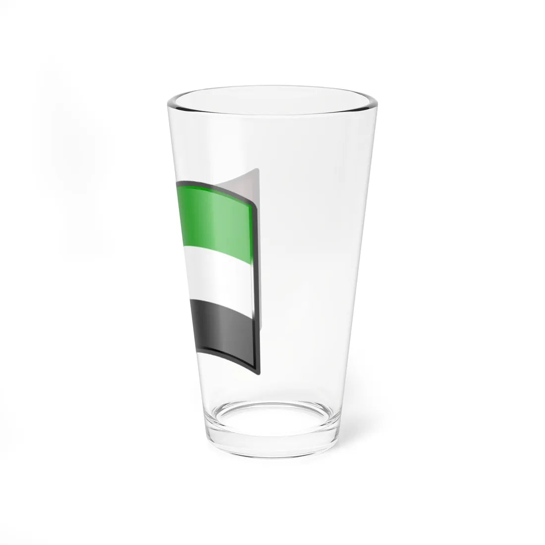 Nuvola UAE flag (United Arab Emirates) Pint Glass 16oz - Go Mug Yourself