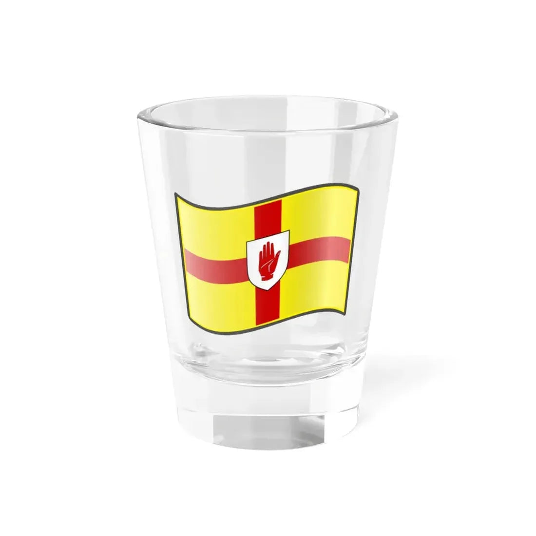 Nuvola Ulster flag (Ireland) Shot Glass 1.5oz 1.5oz - Go Mug Yourself
