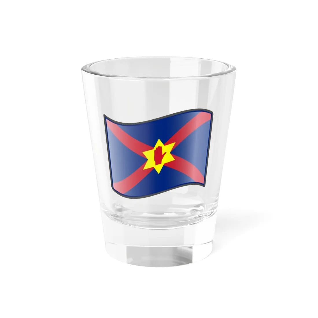 Nuvola Ulster Nation flag (Ireland) Shot Glass 1.5oz 1.5oz - Go Mug Yourself