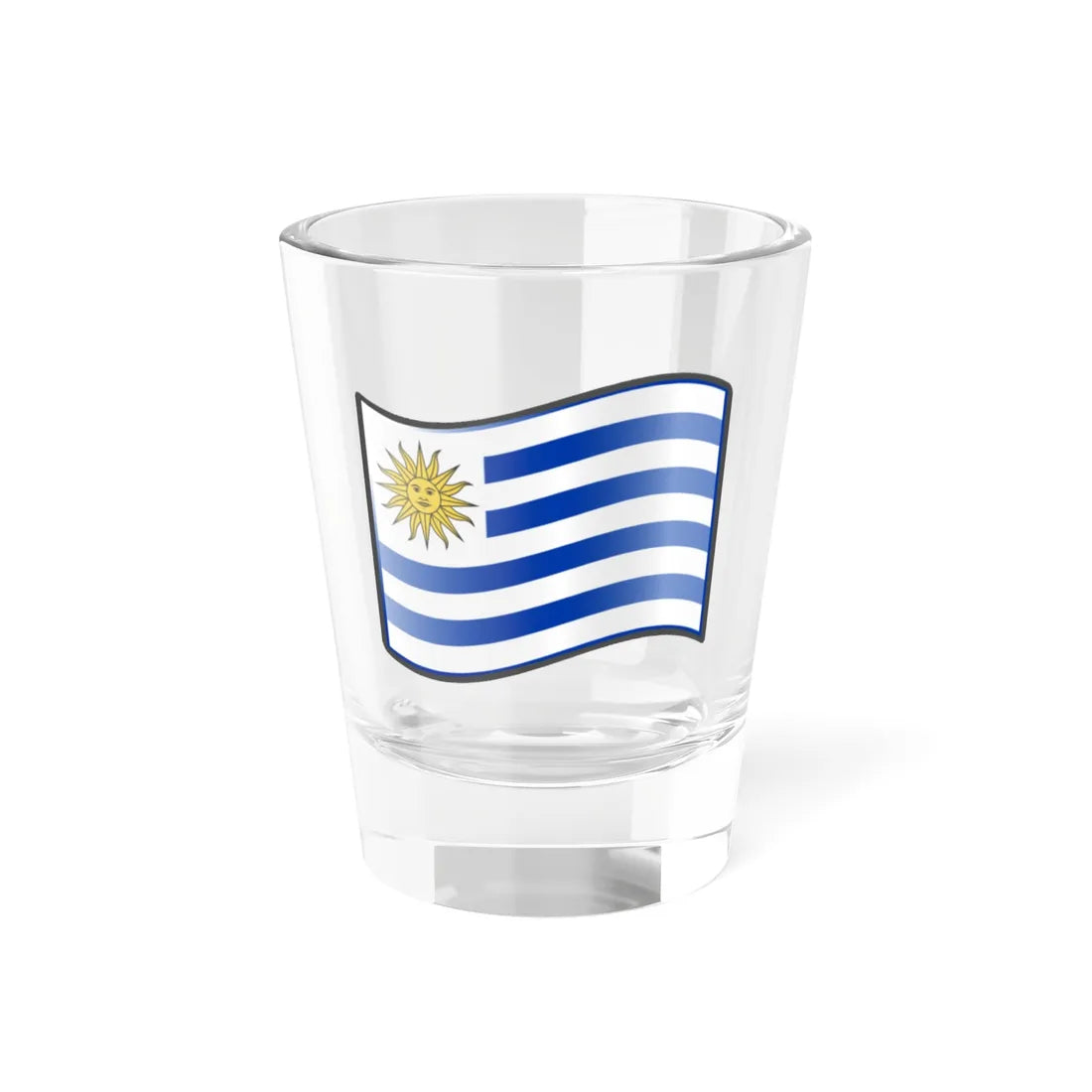 Nuvola Uruguayan flag (Uruguay) Shot Glass 1.5oz 1.5oz - Go Mug Yourself