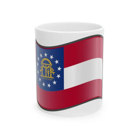 Nuvola US Georgia flag (Georgia) White Coffee Mug 11oz - Go Mug Yourself