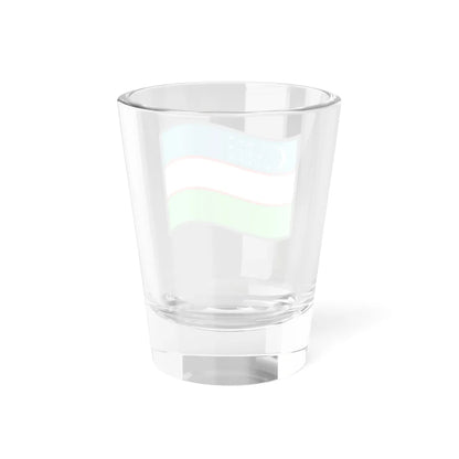 Nuvola Uzbek flag (Uzbekistan) Shot Glass 1.5oz - Go Mug Yourself