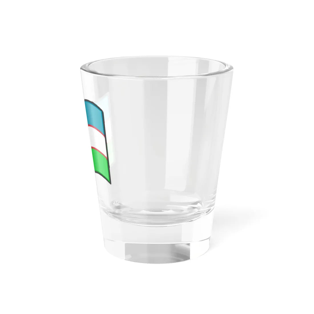 Nuvola Uzbek flag (Uzbekistan) Shot Glass 1.5oz - Go Mug Yourself