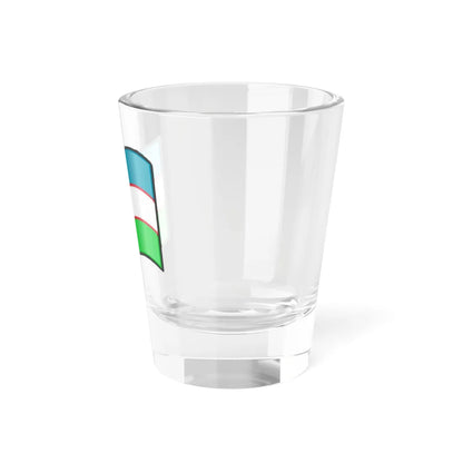 Nuvola Uzbek flag (Uzbekistan) Shot Glass 1.5oz - Go Mug Yourself