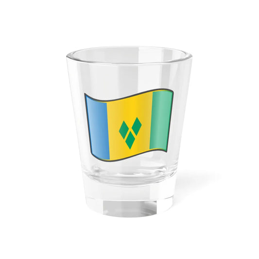 Nuvola Vincentian flag (Saint Vincent and the Grenadines) Shot Glass 1.5oz 1.5oz - Go Mug Yourself