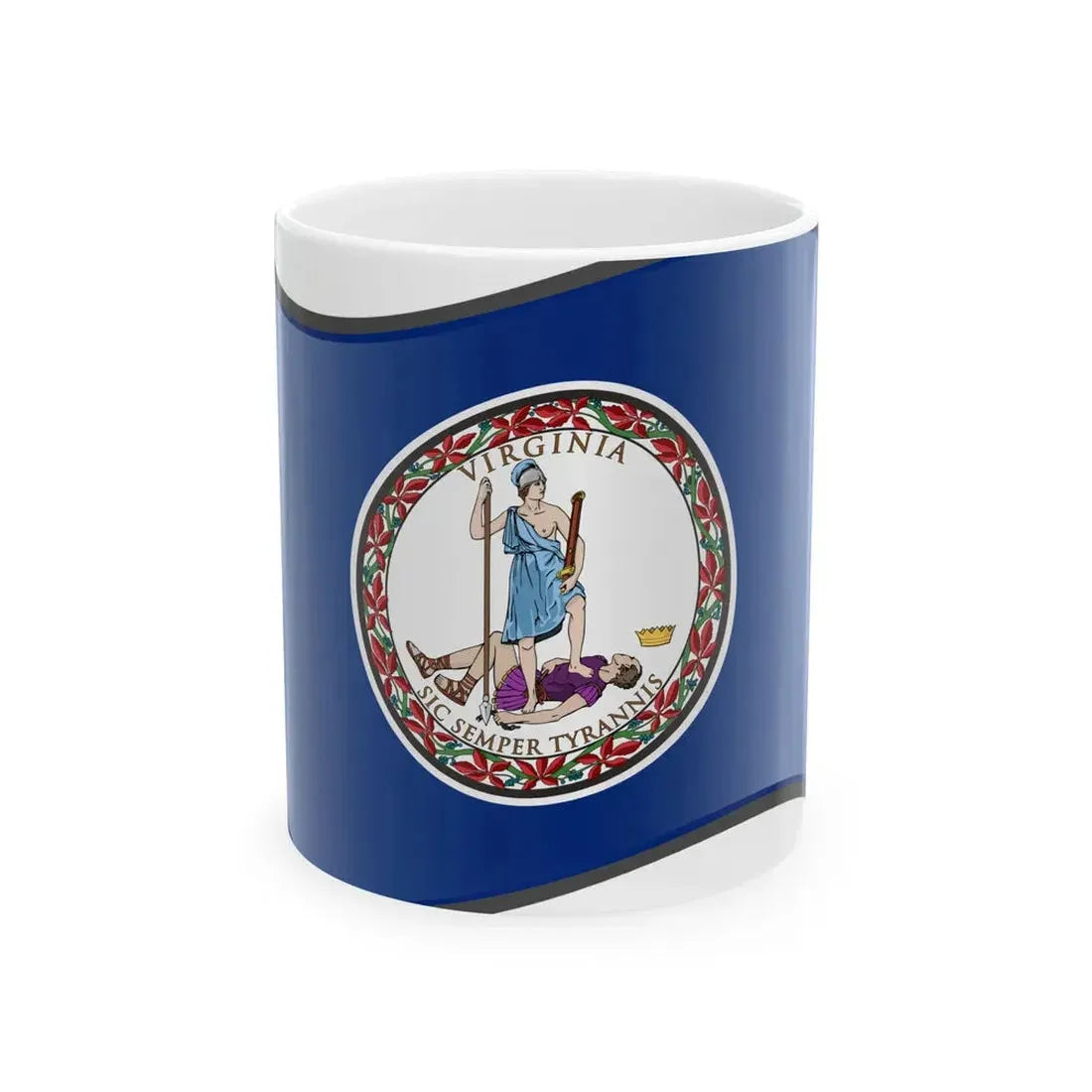 Nuvola Virginia flag (United States) White Coffee Mug 11oz - Go Mug Yourself