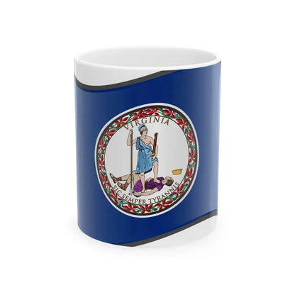 Nuvola Virginia flag (United States) White Coffee Mug 11oz - Go Mug Yourself