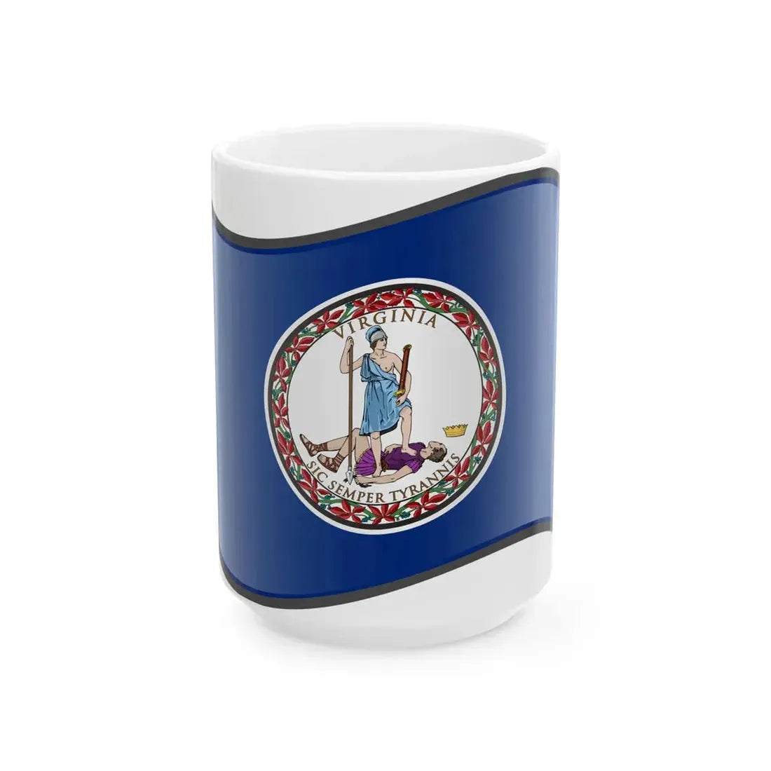 Nuvola Virginia flag (United States) White Coffee Mug 15oz - Go Mug Yourself