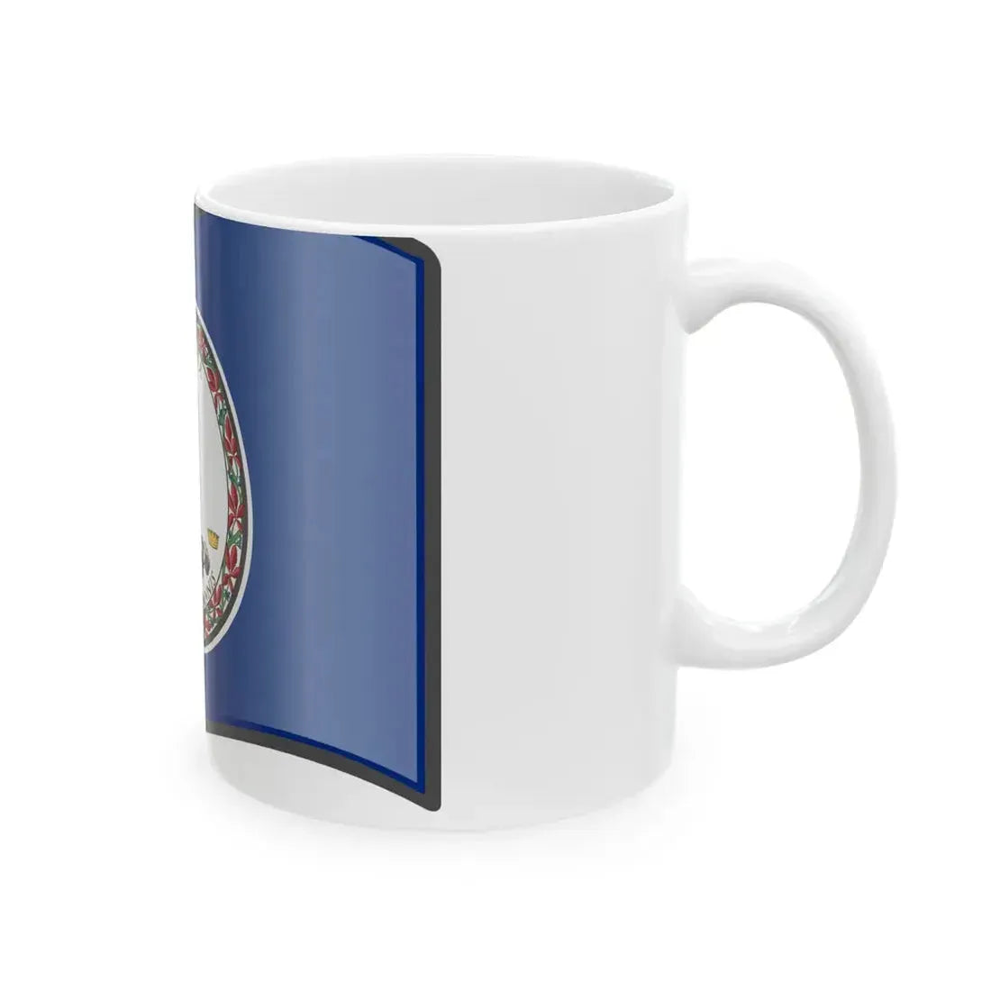 Nuvola Virginia flag (United States) White Coffee Mug - Go Mug Yourself