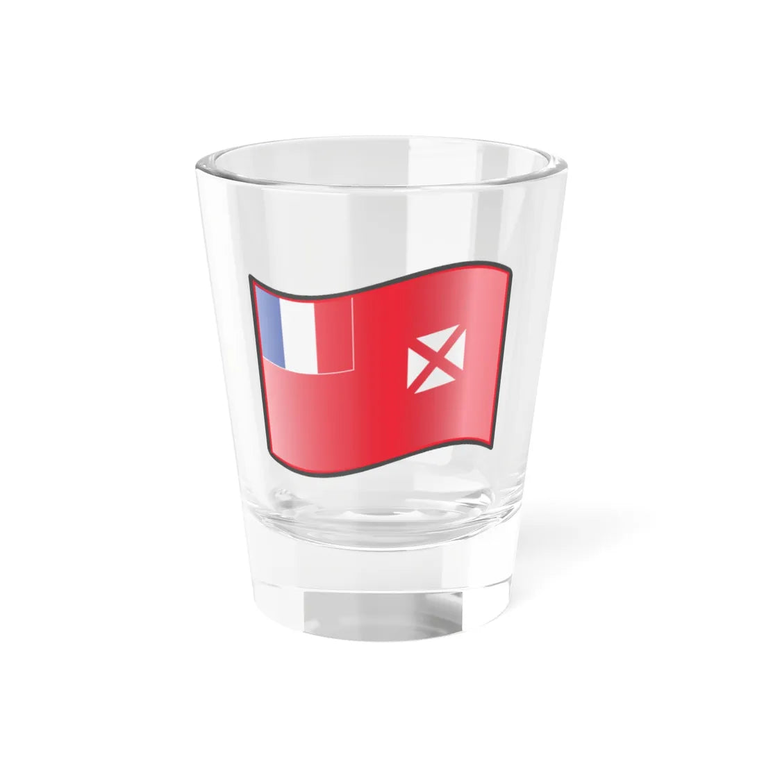 Nuvola Wallis and Futuna flag (France) Shot Glass 1.5oz 1.5oz - Go Mug Yourself