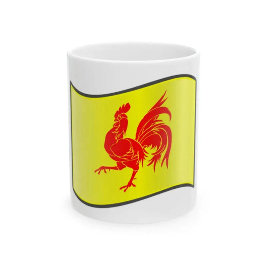 Nuvola Walloon flag (Belgium) White Coffee Mug 11oz - Go Mug Yourself