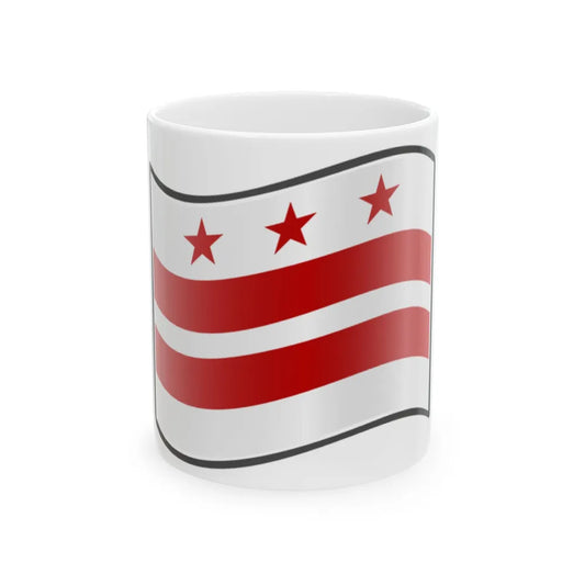 Nuvola Washington D.C. Flag (United States) White Coffee Mug 11oz - Go Mug Yourself