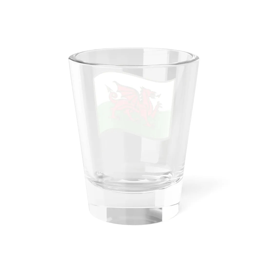 Nuvola welsh flag simplified (United Kingdom) Shot Glass 1.5oz - Go Mug Yourself
