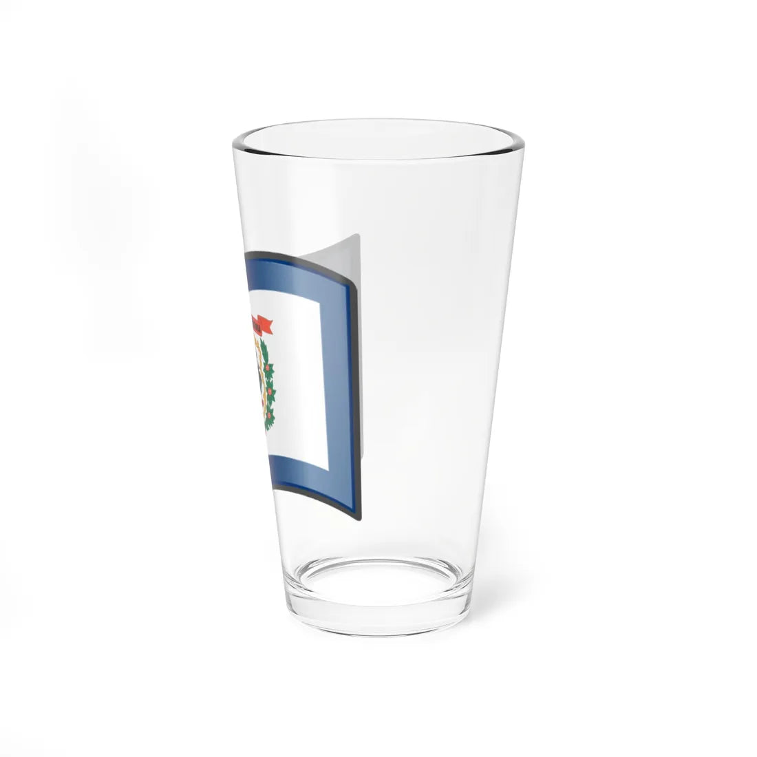 Nuvola West Virginia flag (United States) Pint Glass 16oz - Go Mug Yourself