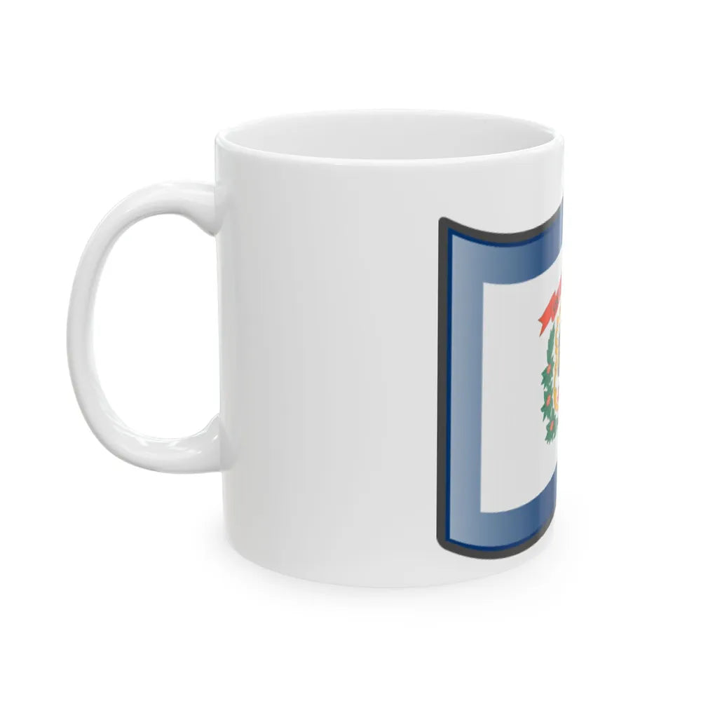 Nuvola West Virginia flag (United States) White Coffee Mug - Go Mug Yourself