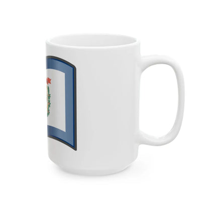 Nuvola West Virginia flag (United States) White Coffee Mug - Go Mug Yourself