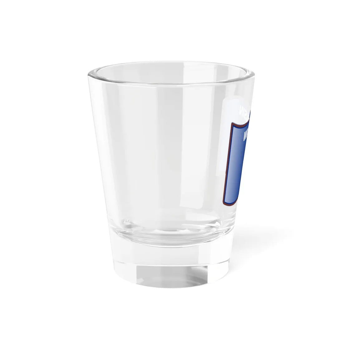 Nuvola Wisconsin flag (United States) Shot Glass 1.5oz - Go Mug Yourself