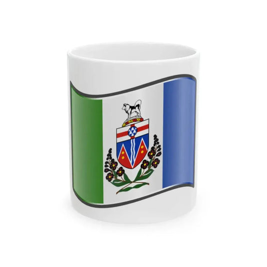 Nuvola Yukon flag (Canada) White Coffee Mug 11oz - Go Mug Yourself