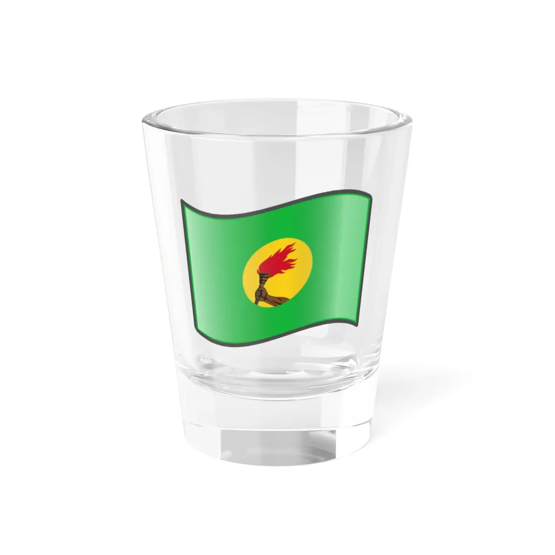 Nuvola Zaire flag (Congo) Shot Glass 1.5oz 1.5oz - Go Mug Yourself
