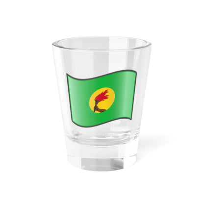 Nuvola Zaire flag (Congo) Shot Glass 1.5oz 1.5oz - Go Mug Yourself