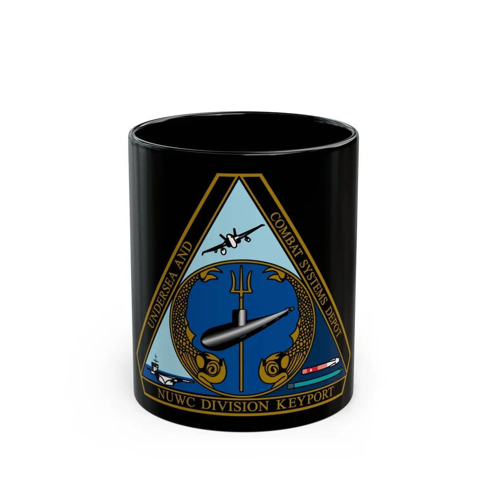 NUWC Division Keyport Naval Undersea Warfare Center (U.S. Navy) Black Coffee Mug-11oz-Go Mug Yourself