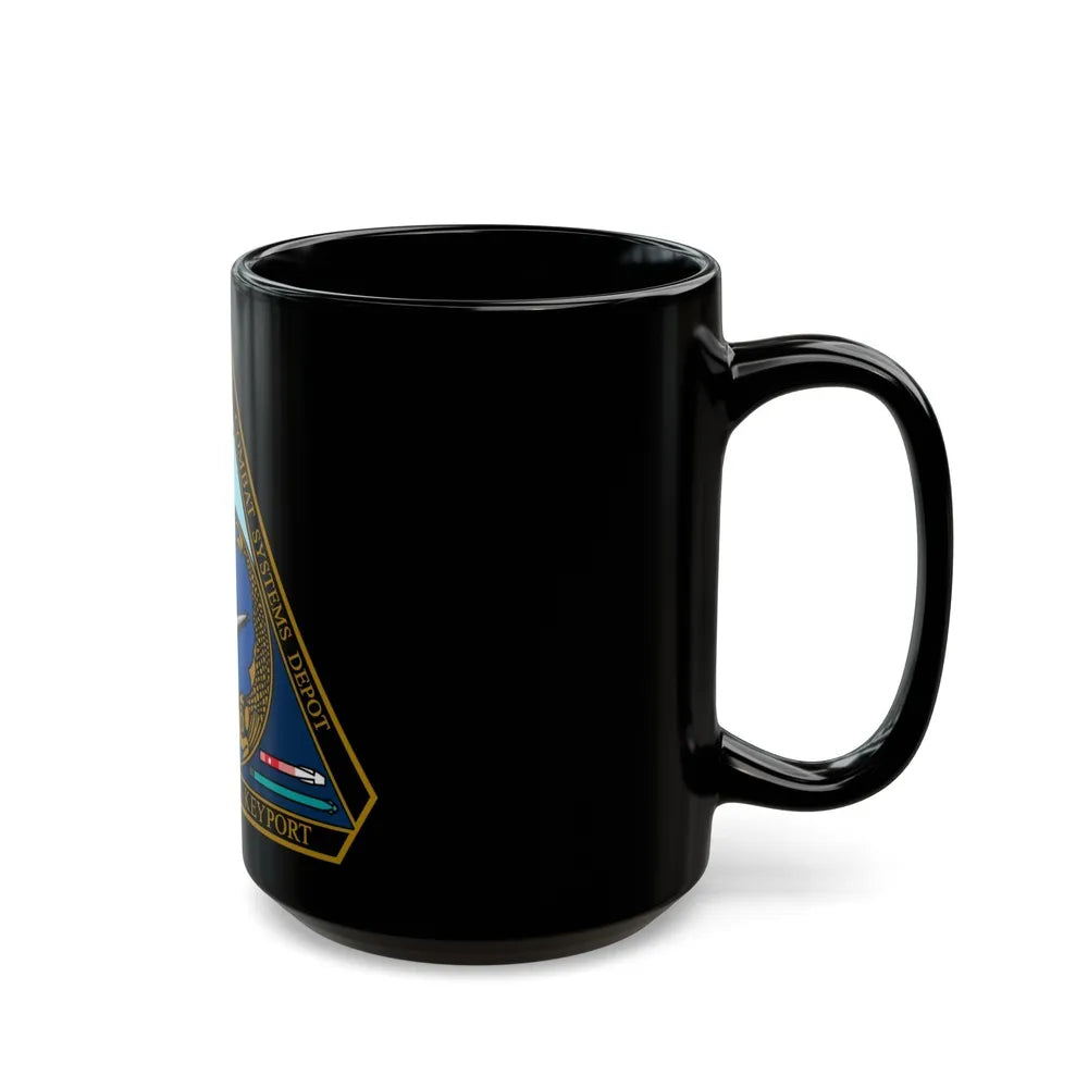 NUWC Division Keyport Naval Undersea Warfare Center (U.S. Navy) Black Coffee Mug-Go Mug Yourself