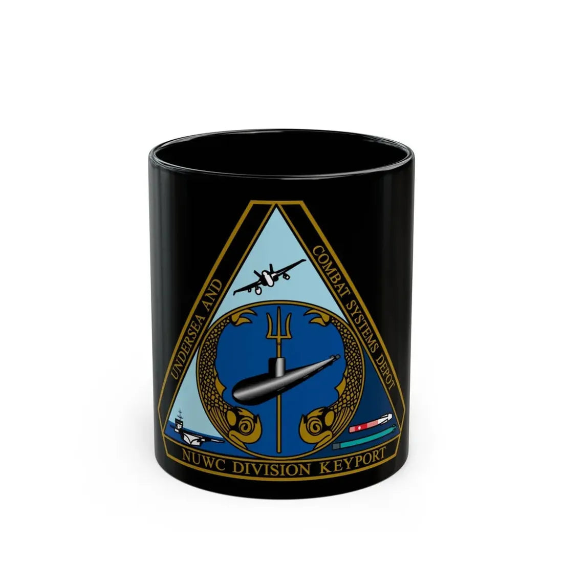 NUWC Division Keyport Naval Undersea Warfare Center (U.S. Navy) Black Coffee Mug 11oz - Go Mug Yourself
