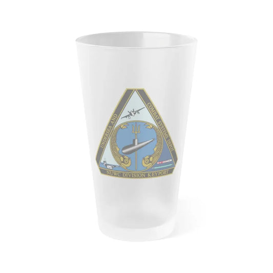 NUWC Division Keyport Naval Undersea Warfare Center (U.S. Navy) Frosted Pint Glass 16oz Default Title - Go Mug Yourself