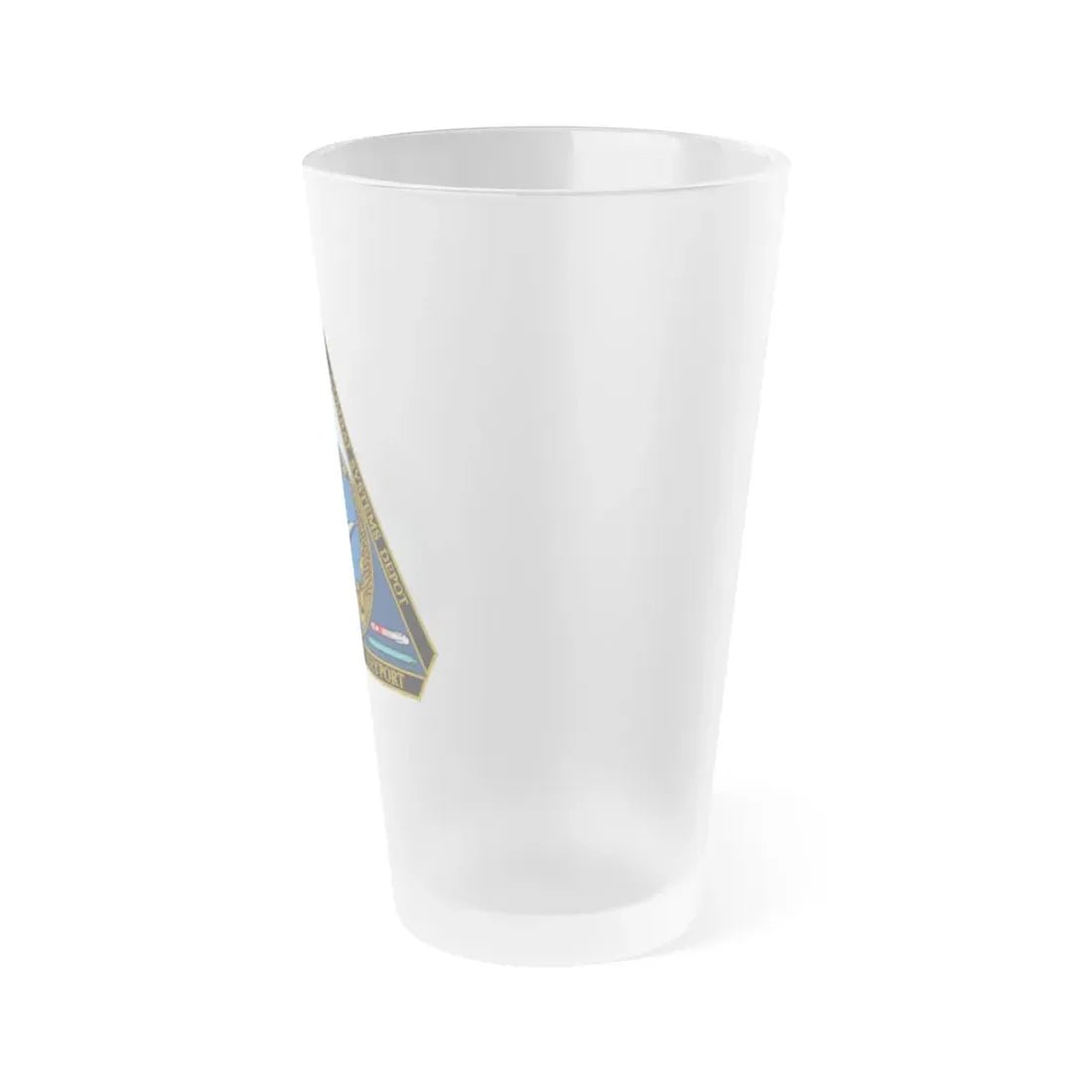 NUWC Division Keyport Naval Undersea Warfare Center (U.S. Navy) Frosted Pint Glass 16oz - Go Mug Yourself