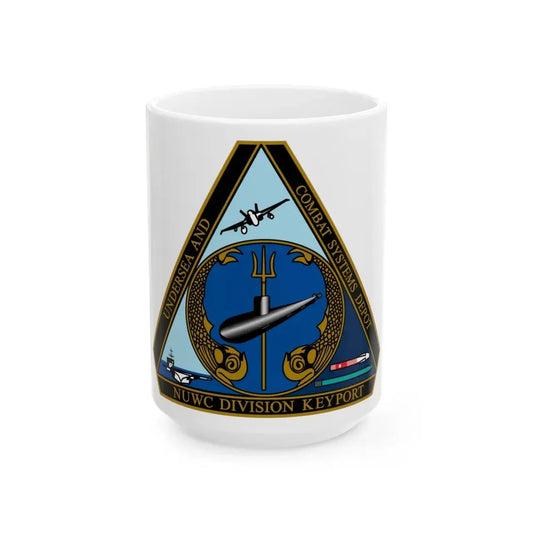NUWC Division Keyport Naval Undersea Warfare Center (U.S. Navy) White Coffee Mug 15oz - Go Mug Yourself